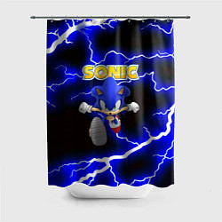 Шторка для душа Sonic storm electro, цвет: 3D-принт