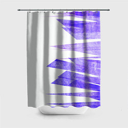 Шторка для душа Color white purple, цвет: 3D-принт