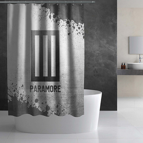 Шторка для ванной Paramore - white gradient / 3D-принт – фото 2