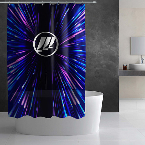 Шторка для ванной Lifan neon energy / 3D-принт – фото 2