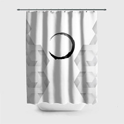 Шторка для душа Demon Slayer white poly, цвет: 3D-принт