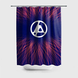 Шторка для душа Linkin Park 2024 red energy, цвет: 3D-принт