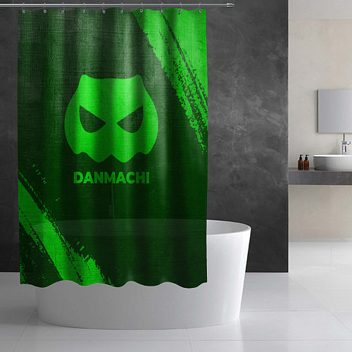 Шторка для ванной DanMachi - green gradient / 3D-принт – фото 2