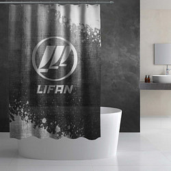 Шторка для душа Lifan - grey gradient, цвет: 3D-принт — фото 2