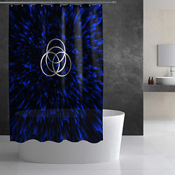 Шторка для душа Elden Ring blue energy, цвет: 3D-принт — фото 2