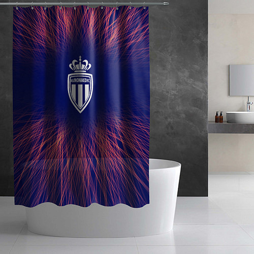 Шторка для ванной Monaco red energy / 3D-принт – фото 2