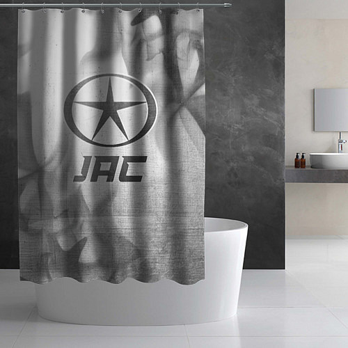 Шторка для ванной JAC - white gradient / 3D-принт – фото 2