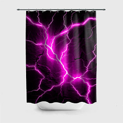 Шторка для душа The color is pink and black, цвет: 3D-принт
