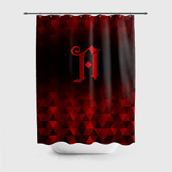 Шторка для ванной Architects red poly
