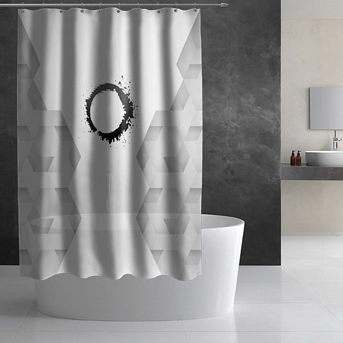 Шторка для ванной The Callisto Protocol white poly / 3D-принт – фото 2