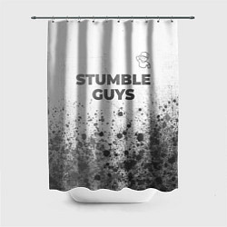Шторка для душа Stumble Guys - white gradient посередине, цвет: 3D-принт