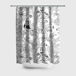 Шторка для душа Птицы Сирин, цвет: 3D-принт
