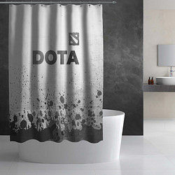 Шторка для душа Dota - white gradient посередине, цвет: 3D-принт — фото 2
