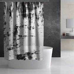 Шторка для душа Color black and white, цвет: 3D-принт — фото 2