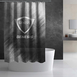 Шторка для душа Genesis - grey gradient, цвет: 3D-принт — фото 2