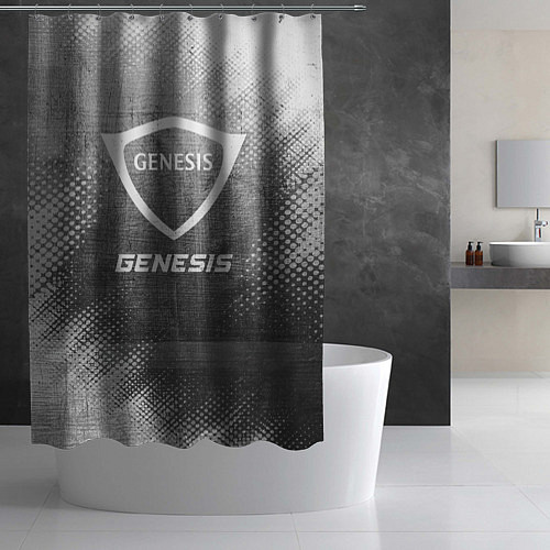 Шторка для ванной Genesis - grey gradient / 3D-принт – фото 2