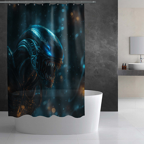 Шторка для ванной Alien space / 3D-принт – фото 2