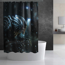 Шторка для душа Чужой космос, цвет: 3D-принт — фото 2