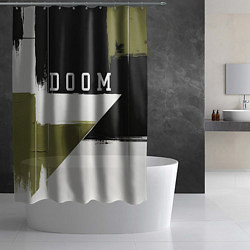 Шторка для душа Doom The Dark Ages, цвет: 3D-принт — фото 2