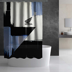 Шторка для душа Honda логотип, цвет: 3D-принт — фото 2