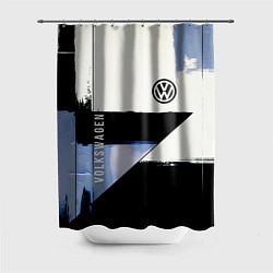Шторка для душа Volkswagen логотип, цвет: 3D-принт