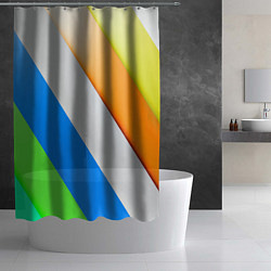 Шторка для душа Striped, цвет: 3D-принт — фото 2