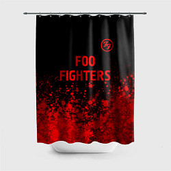 Шторка для ванной Foo Fighters - red gradient посередине