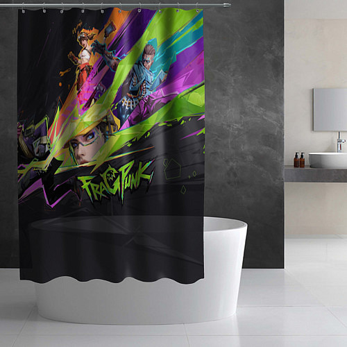 Шторка для ванной Fragpunk / 3D-принт – фото 2