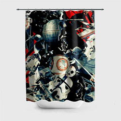 Шторка для душа Звездные войны персонажи, цвет: 3D-принт