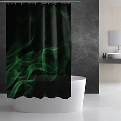 Шторка для душа Color smoke green, цвет: 3D-принт — фото 2