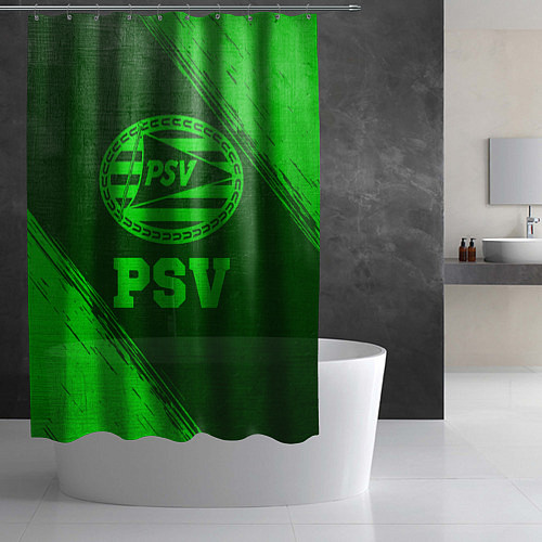 Шторка для ванной PSV - green gradient / 3D-принт – фото 2