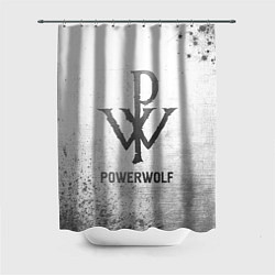 Шторка для душа Powerwolf - white gradient, цвет: 3D-принт