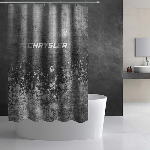 Шторка для ванной Chrysler - grey gradient посередине / 3D-принт – фото 2