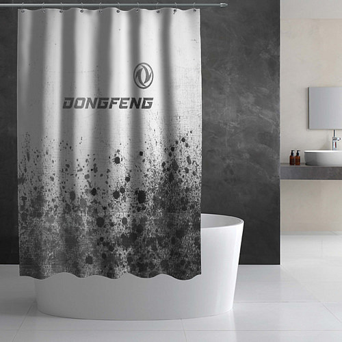 Шторка для ванной Dongfeng - white gradient посередине / 3D-принт – фото 2