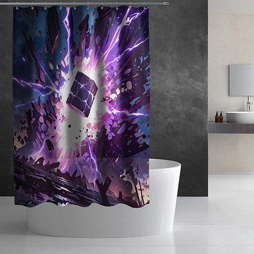 Шторка для ванной Магический куб / 3D-принт – фото 2