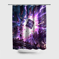 Шторка для душа Магический куб, цвет: 3D-принт