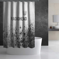 Шторка для душа Radiohead - white gradient посередине, цвет: 3D-принт — фото 2