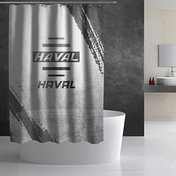 Шторка для душа Haval - white gradient, цвет: 3D-принт — фото 2