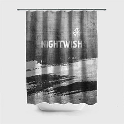 Шторка для душа Nightwish - grey gradient посередине, цвет: 3D-принт