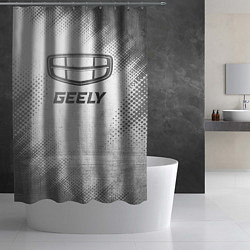 Шторка для душа Geely - white gradient, цвет: 3D-принт — фото 2