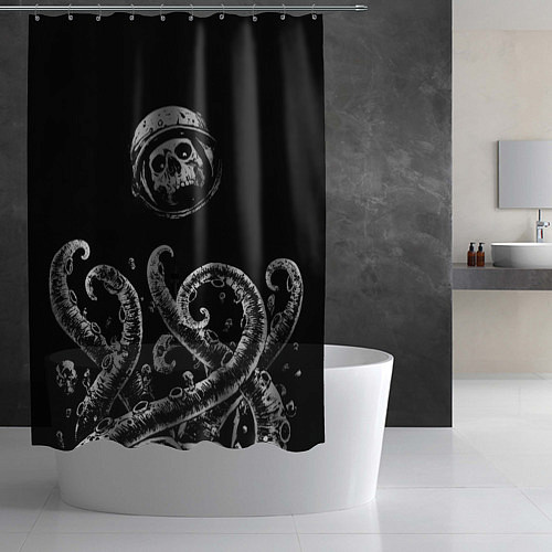 Шторка для ванной Космические щупальца / 3D-принт – фото 2