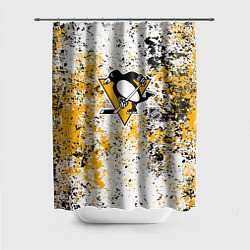 Шторка для душа Pittsburgh Penguins NHL white, цвет: 3D-принт