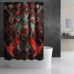 Шторка для душа Doom постер к игре, цвет: 3D-принт — фото 2