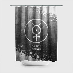Шторка для ванной Marilyn Manson - grey gradient