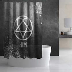 Шторка для душа HIM - grey gradient, цвет: 3D-принт — фото 2