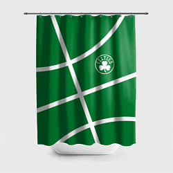 Шторка для душа Boston Celtics green, цвет: 3D-принт