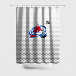 Шторка для душа Колорадо Эвеланш - белый геометрический градиент, цвет: 3D-принт