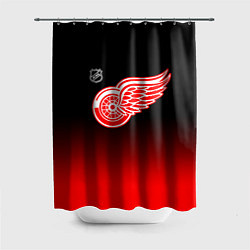 Шторка для душа Детройт Ред Уингз - градиент, цвет: 3D-принт