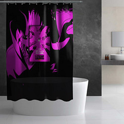 Шторка для душа Лазарь: Лекарство, цвет: 3D-принт — фото 2