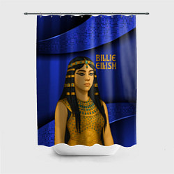 Шторка для душа Билли Айлиш в образе фараона, цвет: 3D-принт